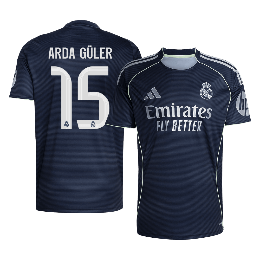 Męska Koszulka Wyjazdowa Real Madrid ARDA GÜLER #15 2025/26 [PREMIUM]