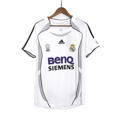 Męska Koszulka Retro Domowa Real Madrid SERGIO RAMOS #4 2006/07 - Topowe Koszulki Pilkarskie Sklep Internetowy