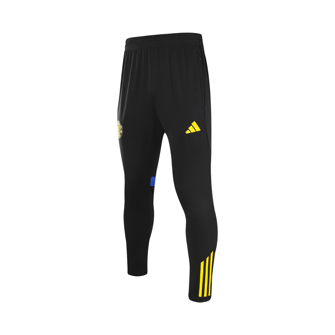 Męski Zestaw Treningowy Manchester United (Kurtka+Spodnie) 2025/26 – Czarny (zamek 1/2)