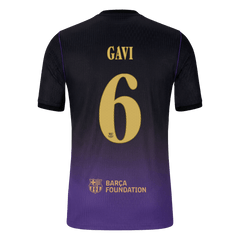 Męska wyjazdowa koszulka FC Barcelony 2026/27 – GAVI #6 (wersja zawodnicza, UCL)