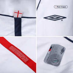 Męska Koszulka Retro Domowa England 2002