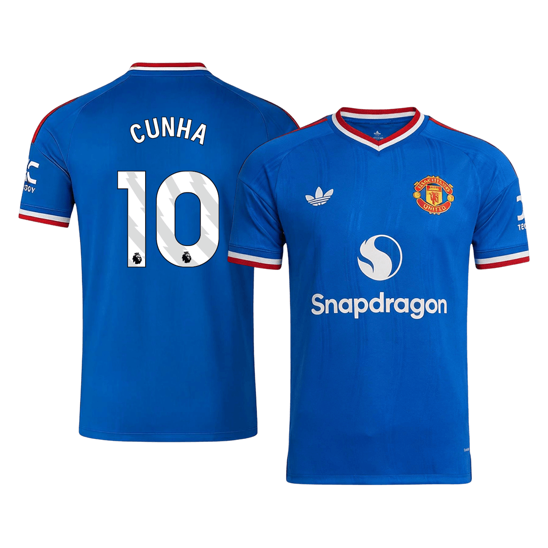 Męska wyjazdowa koszulka Manchesteru United 2026/27 – CUNHA #10