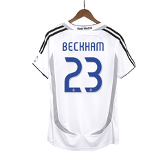 Męska Koszulka Retro Domowa Real Madrid BECKHAM #23 2006/07 - Topowe Koszulki Pilkarskie Sklep Internetowy