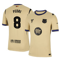 Męska Koszulka Wyjazdowa FC Barcelona PEDRI #8 Wersja Piłkarska 2025/26 - UCL - Slim Fit - Topowe Koszulki Pilkarskie Sklep Internetowy