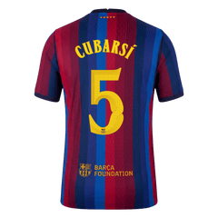 Męska domowa koszulka FC Barcelony 2026/27 – CUBARSÍ #5 (wersja zawodnicza, UCL)