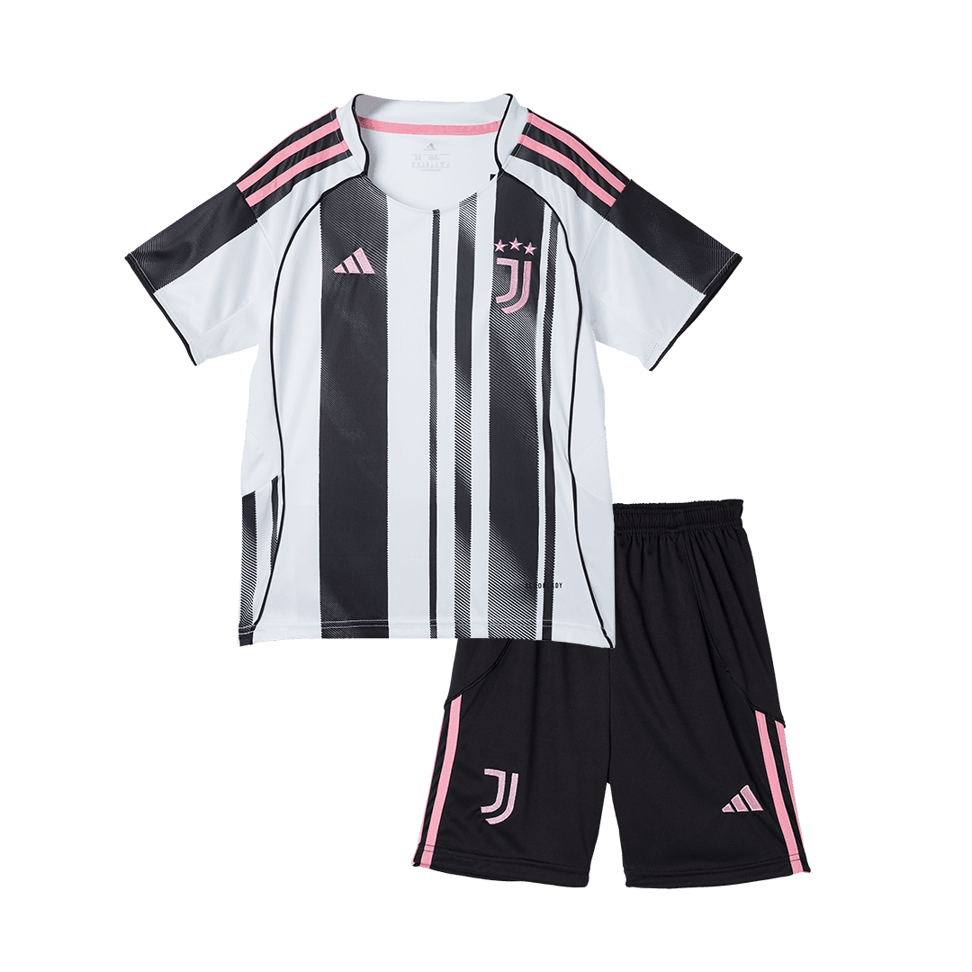 Dziecięcy Zestaw Domowy Juventus (Koszulka+Spodenki) 2025/26 - Topowe Koszulki Pilkarskie Sklep Internetowy
