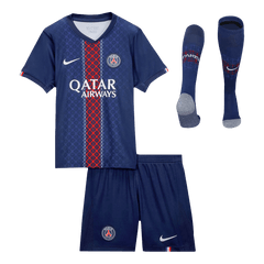 Dziecięcy Zestaw Domowa PSG (Koszulka + Spodenki + Skarpety) 2025/26