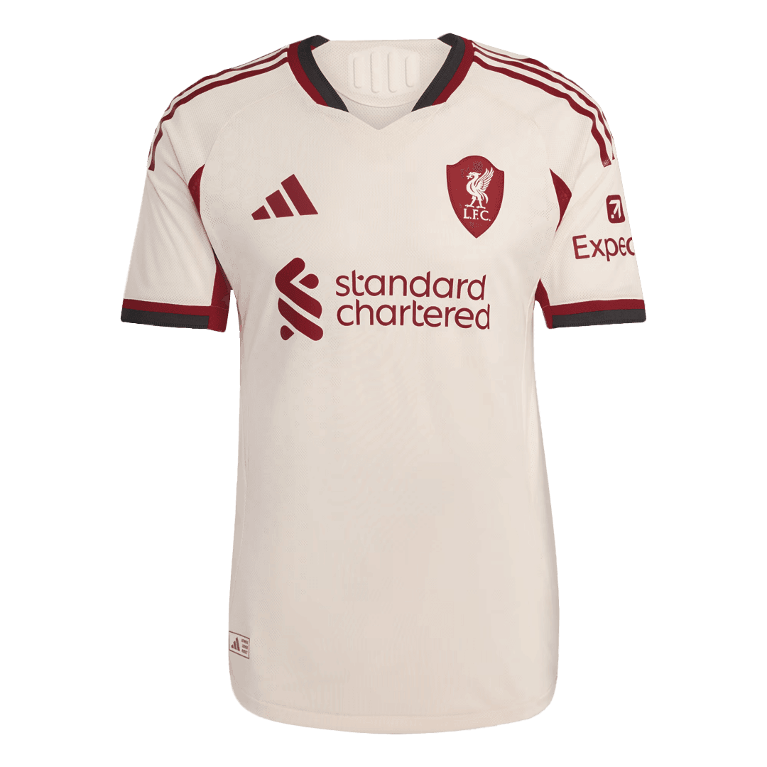 Męska Koszulka Wyjazdowa Liverpool Wersja Piłkarska 25/26 - Slim Fit - Topowe Koszulki Pilkarskie Sklep Internetowy