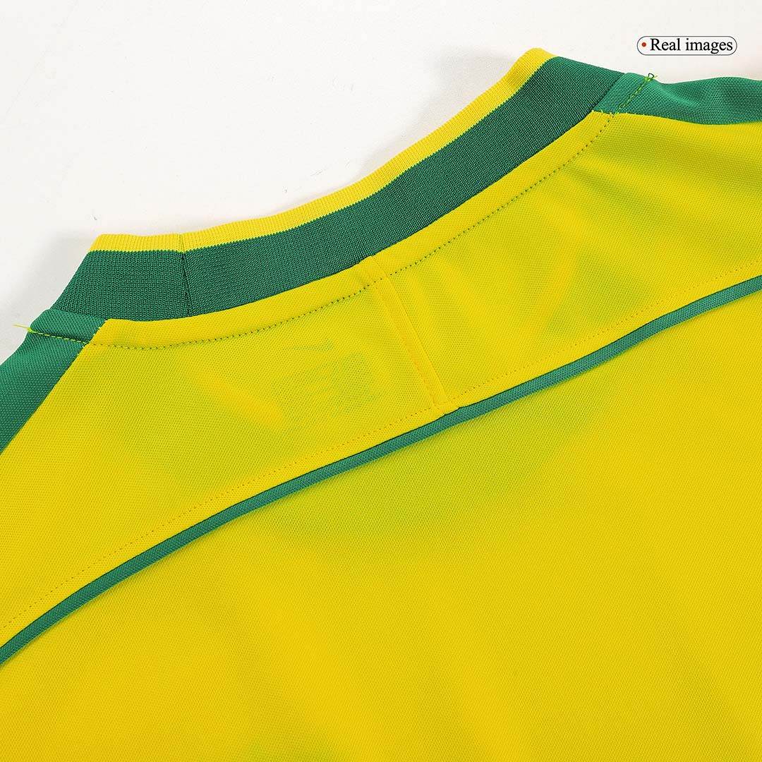 Męska Koszulka Retro Domowa Brazil 1998 - Topowe Koszulki Pilkarskie Sklep Internetowy