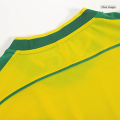 Męska Koszulka Retro Domowa Brazylia RIVALDO #10 1998 - World Cup - Topowe Koszulki Pilkarskie Sklep Internetowy
