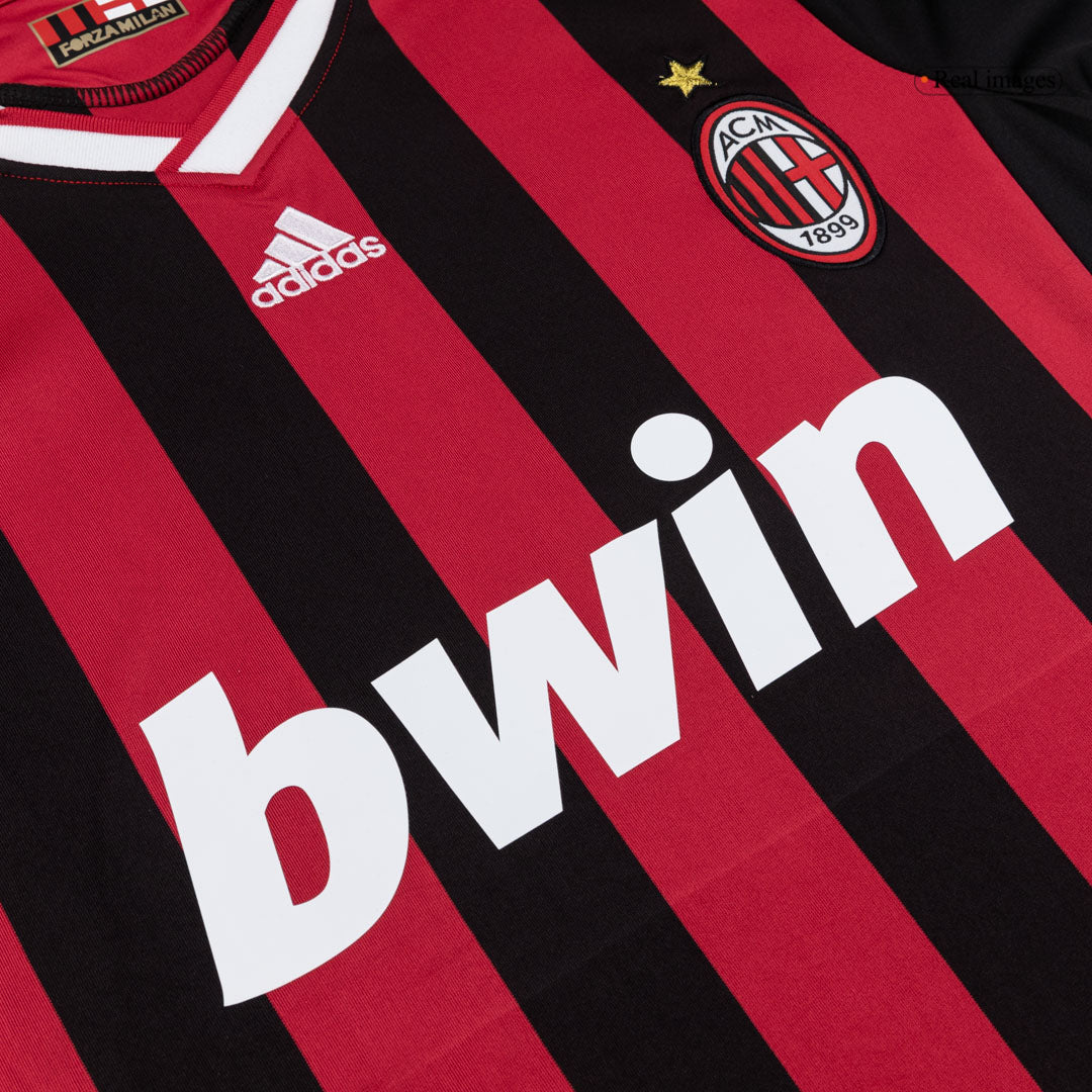 Męska Koszulka Retro Domowa AC Milan 2009/10
