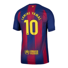 Męska Koszulka Domowa Barcelona LAMINE YAMAL #10 Wersja Piłkarska 2025/26 - Slim Fit - Topowe Koszulki Pilkarskie Sklep Internetowy