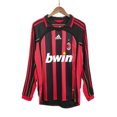 Męska Koszulka Retro Domowa AC Milan RONALDO #99 2006/07 z Długim Rękawem - Topowe Koszulki Pilkarskie Sklep Internetowy