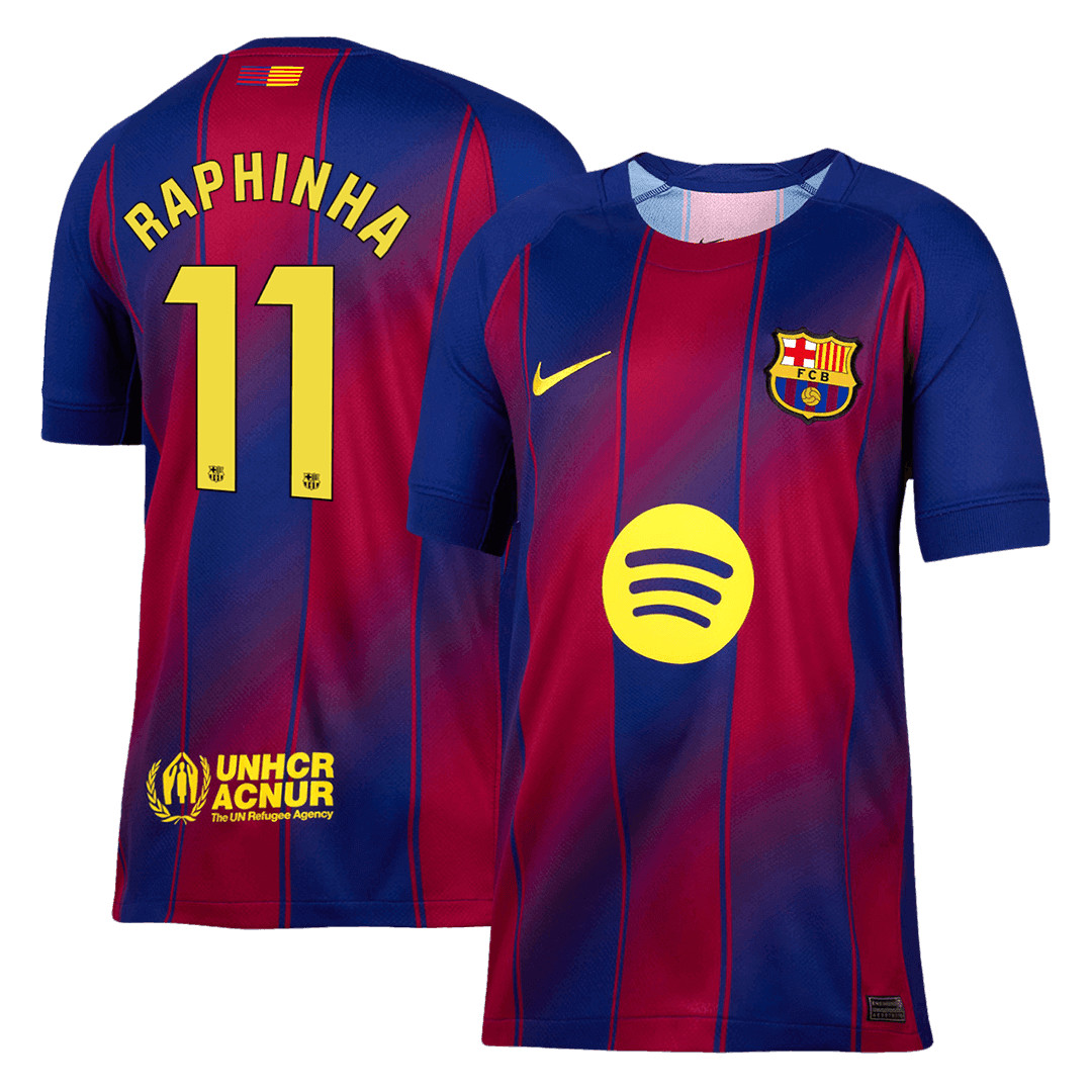 Męska Koszulka Domowa Barcelona RAPHINHA #11 2025/26 - Topowe Koszulki Pilkarskie Sklep Internetowy