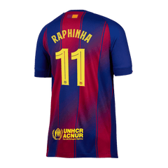 Męska Koszulka Domowa Barcelona RAPHINHA #11 2025/26 - UCL - Topowe Koszulki Pilkarskie Sklep Internetowy