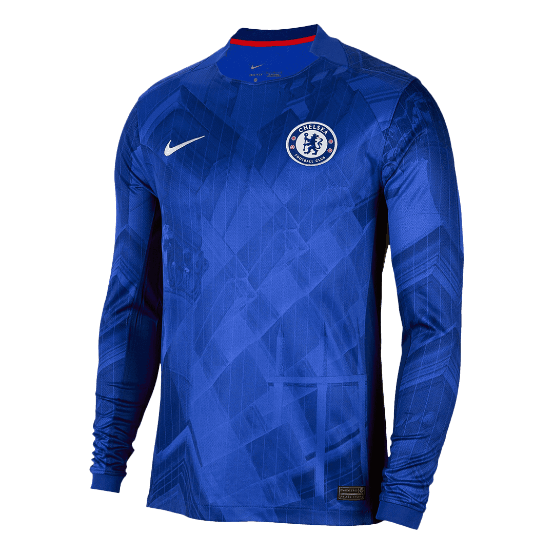 Męska Koszulka Domowa Chelsea Długi Rękaw 2025/26 - Topowe Koszulki Pilkarskie Sklep Internetowy