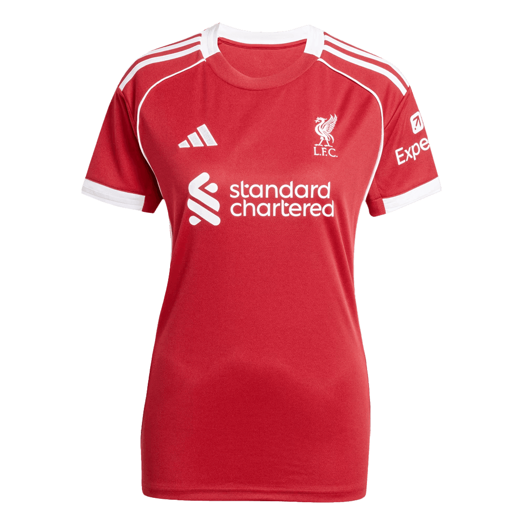 Damska Koszulka Domowa Liverpool 25/26 - Topowe Koszulki Pilkarskie Sklep Internetowy