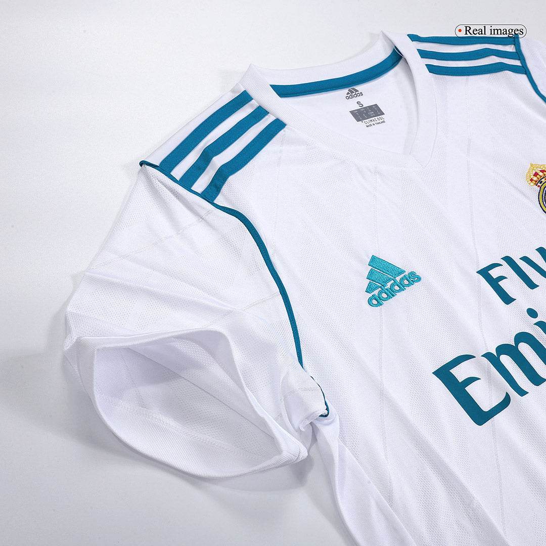 Męska Koszulka Retro Domowa Real Madryt RONALDO #7 2017/18 - Topowe Koszulki Pilkarskie Sklep Internetowy