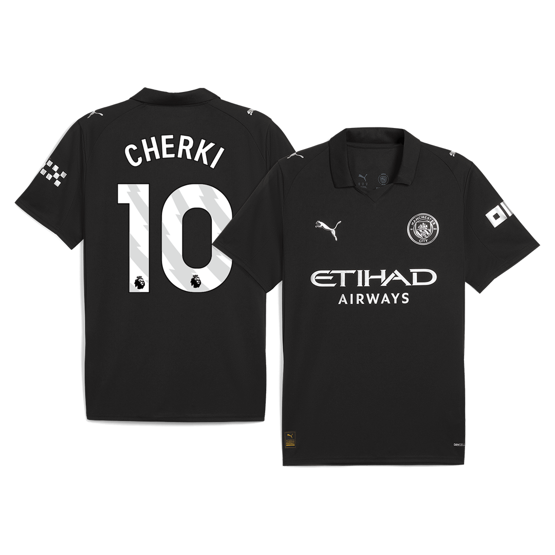 Męska Koszulka Wyjazdowa Manchester City CHERKI #10 2025/26