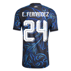 Męska wyjazdowa koszulka Argentyny Mundial 2026 – E. FERNANDEZ #24 (wersja zawodnicza)