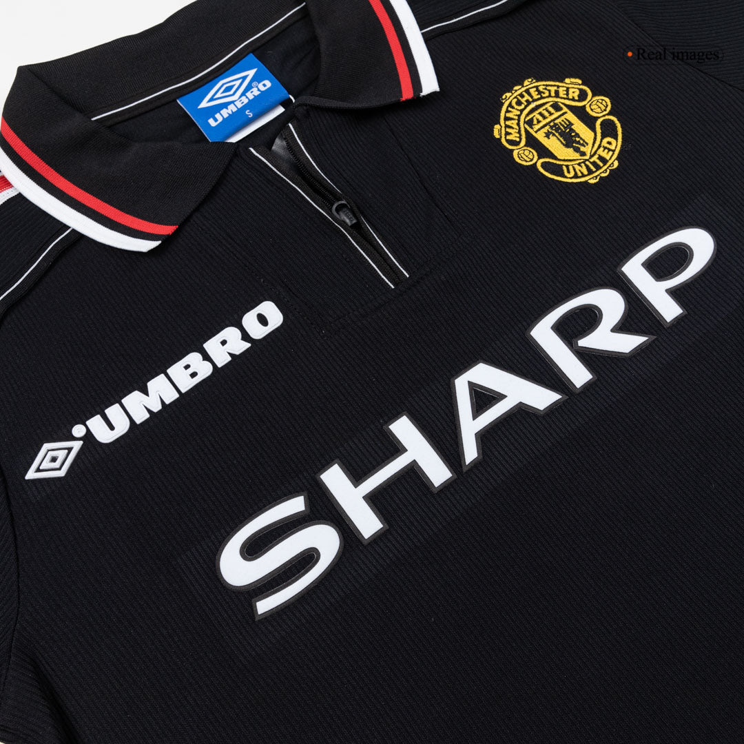 Męska Koszulka Retro Wyjazdowa Manchester United 1998