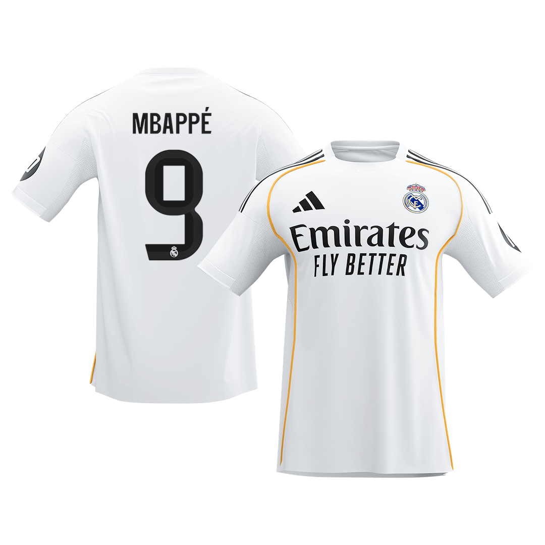 Męska Koszulka Domowa Real Madryt MBAPPÉ #9 2025/26