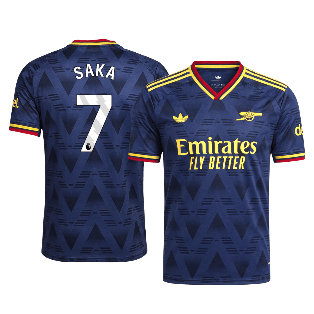 Męska wyjazdowa koszulka Arsenalu 2026/27 – SAKA #7 (wersja zawodnicza)