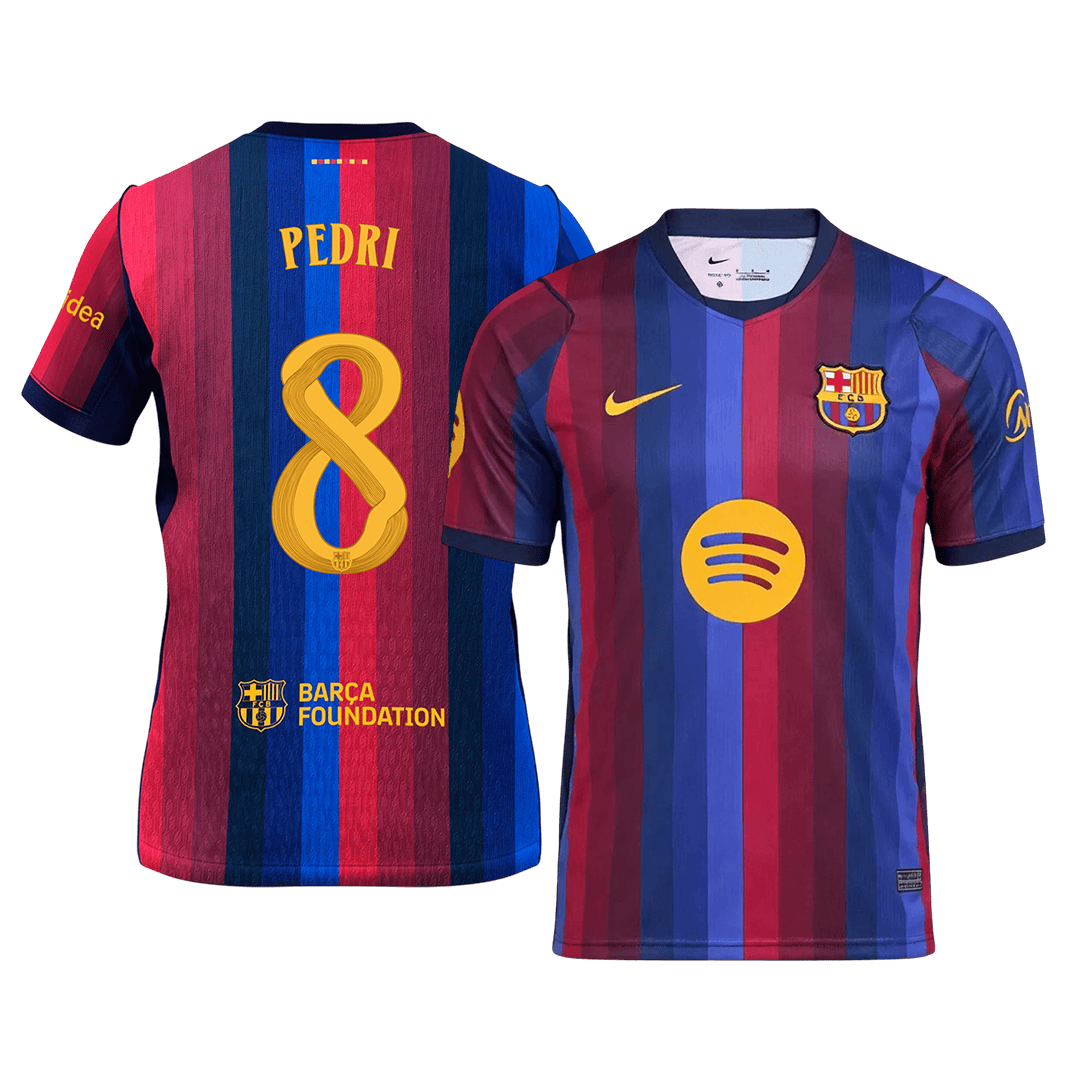 Męska koszulka Barcelony domowa PEDRI #8 2026/27 - UCL