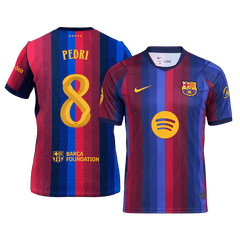Męska koszulka Barcelony domowa PEDRI #8 2026/27 - UCL