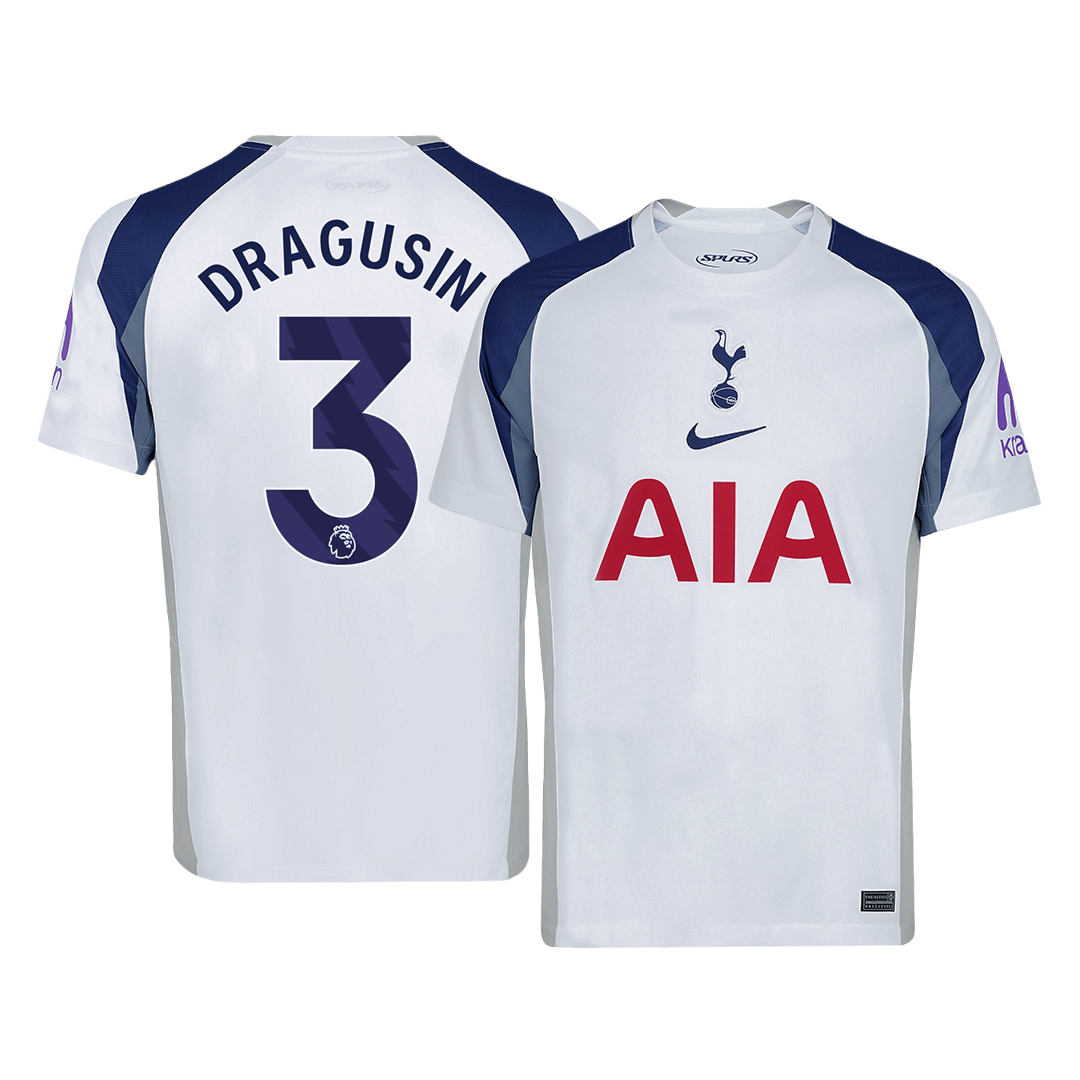 Męska Koszulka Domowa Tottenham Hotspur DRAGUSIN #3 2025/26