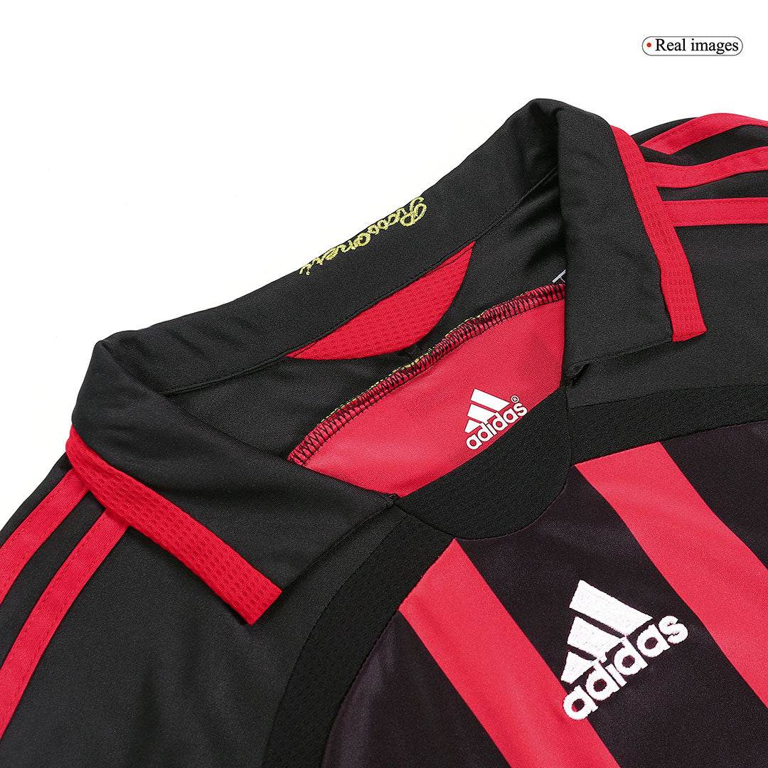 Męska koszulka piłkarska z długim rękawem Retro MALDINI #3 2006/07 AC Milan Home - Topowe Koszulki Pilkarskie Sklep Internetowy