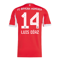 Męska Koszulka Domowa Bayern Monachium LUIS DÍAZ #14 2025/26 [PREMIUM]