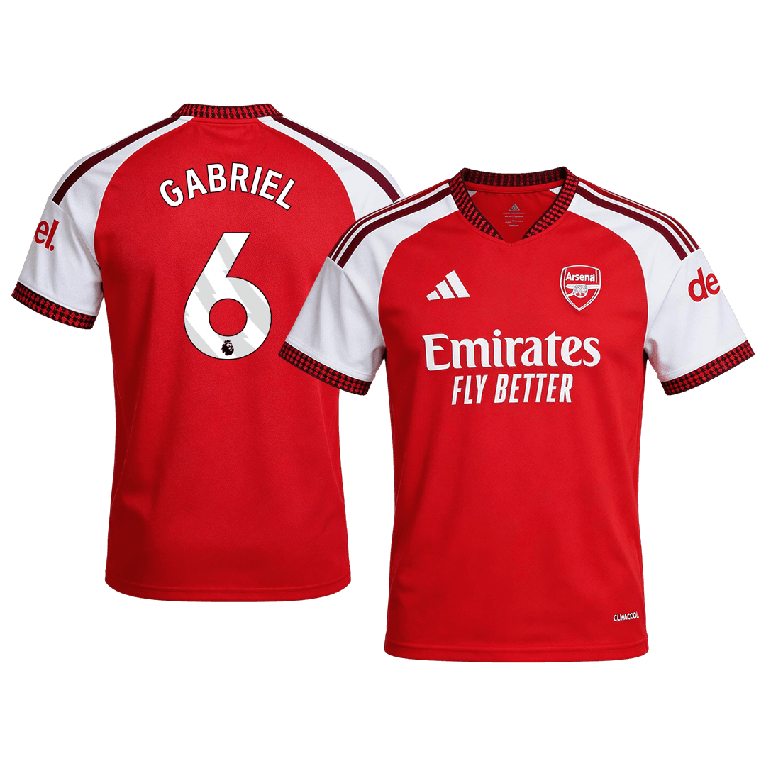 Męska domowa koszulka Arsenalu 2026/27 – GABRIEL #6 (wersja zawodnicza)