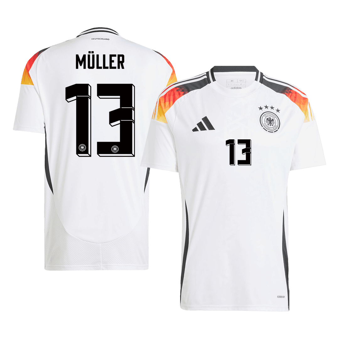 Męska koszulka piłkarska MÜLLER #13 Germany Euro Home 2024 - Topowe Koszulki Pilkarskie Sklep Internetowy