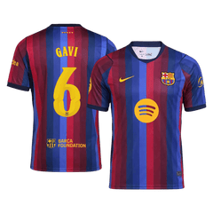 Męska domowa koszulka FC Barcelony 2026/27 – GAVI #6 (UCL)