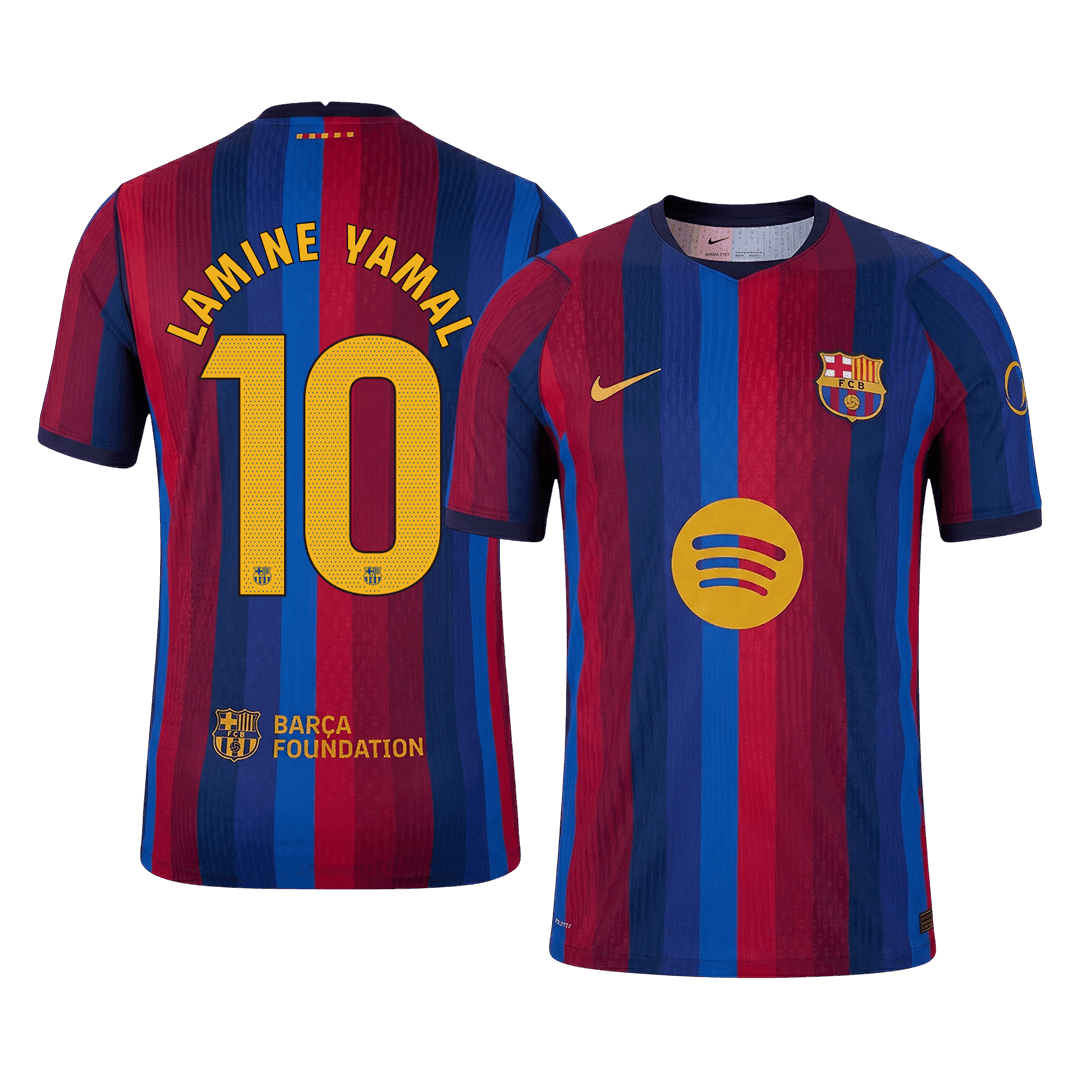 Męska domowa koszulka FC Barcelony 2026/27 – LAMINE YAMAL #10 (wersja zawodnicza)