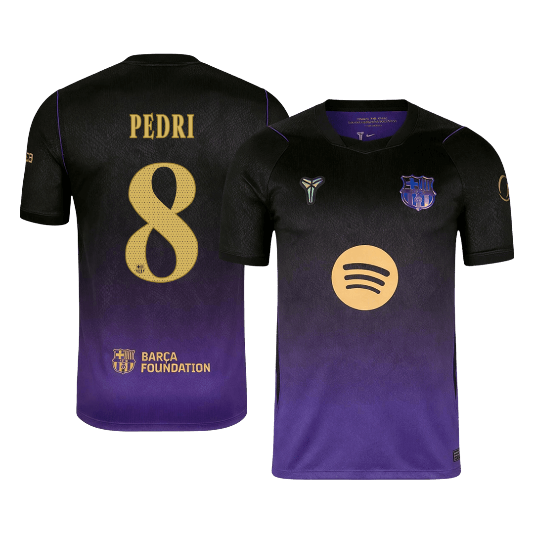 Męska wyjazdowa koszulka FC Barcelony 2026/27 – PEDRI #8 (UCL)