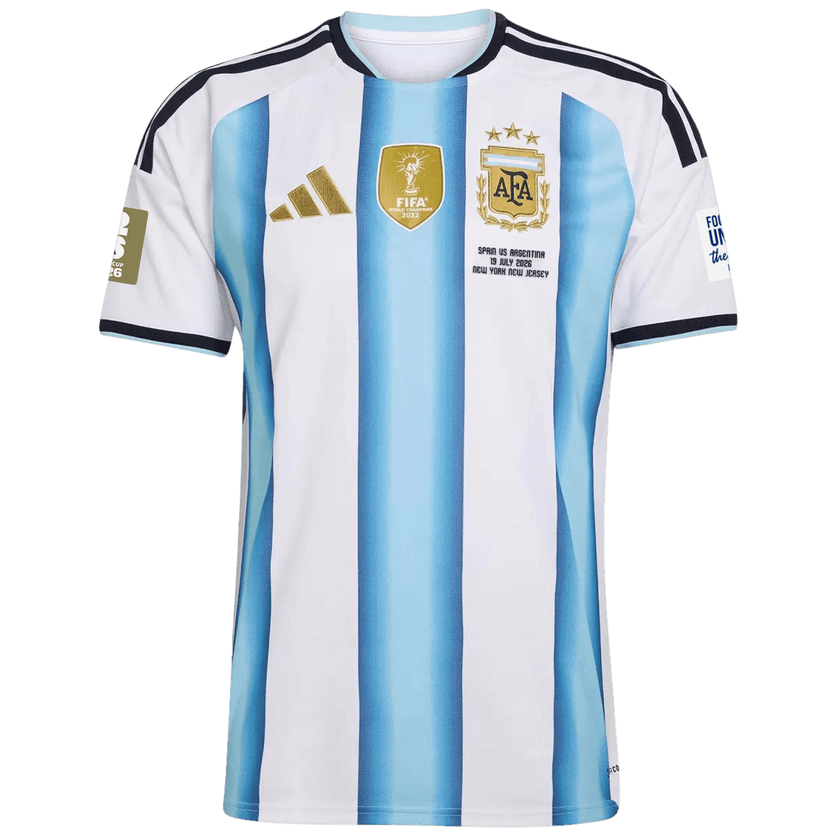 Męska koszulka Argentyny domowa - Mundial 2026 [PREMIUM] Final Match Edition (With Patches)