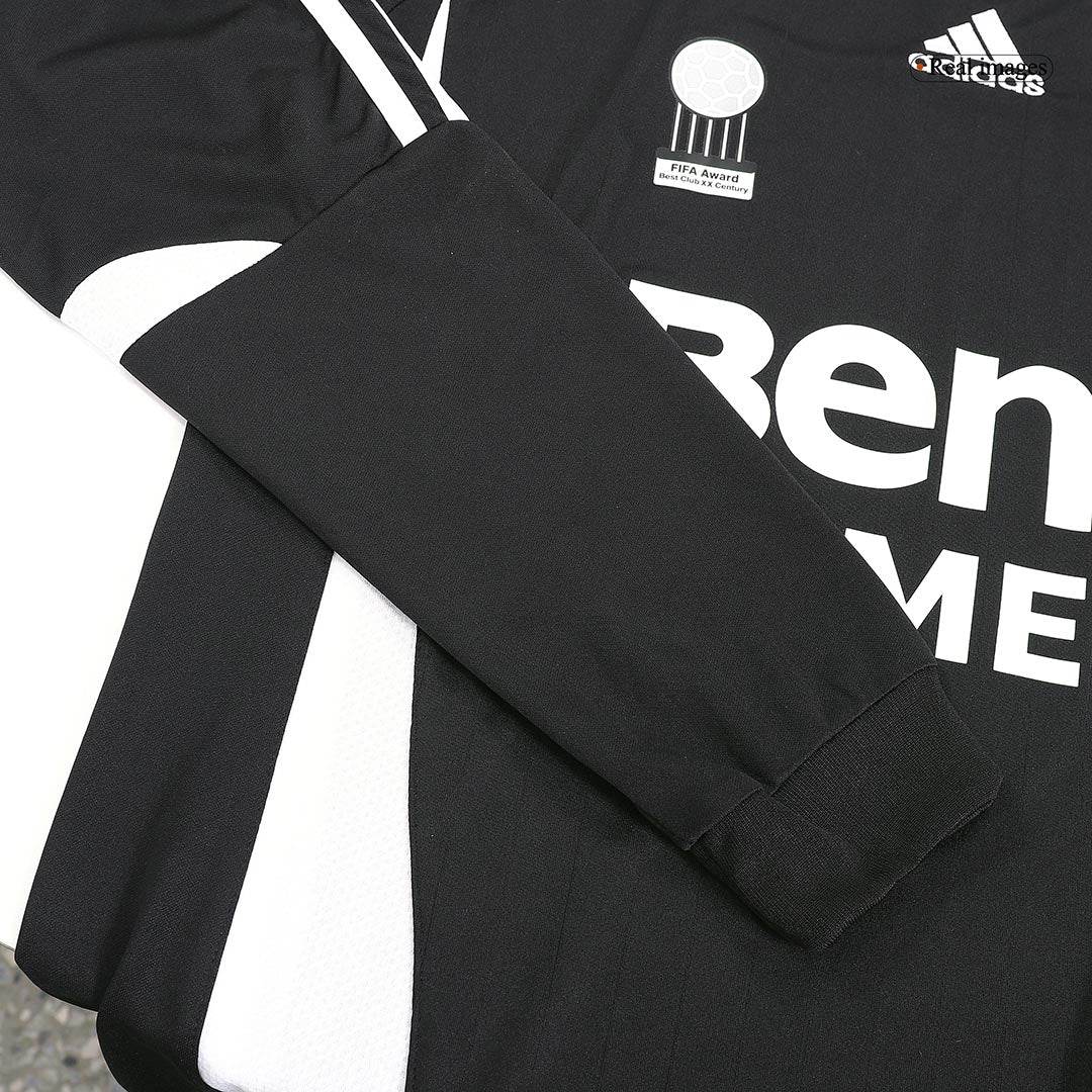 Męska Koszulka Retro Wyjazdowa Real Madrid SERGIO RAMOS #4 2006/07 z Długim Rękawem - Topowe Koszulki Pilkarskie Sklep Internetowy