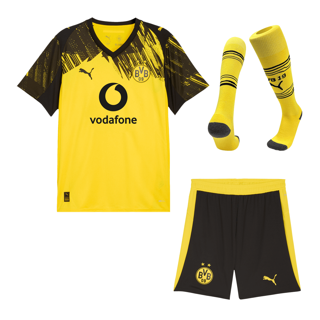 Męski Zestaw Domowa Borussia Dortmund (Koszulka + Spodenki + Skarpety) 2025/26