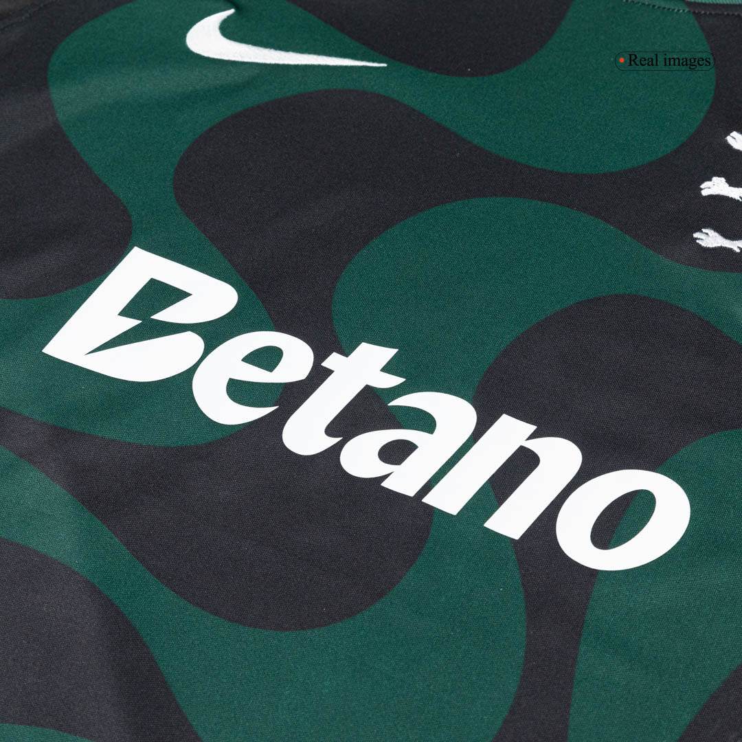 Męska Alternatywna Koszulka Sporting CP 25/26 Czarna - Topowe Koszulki Pilkarskie Sklep Internetowy