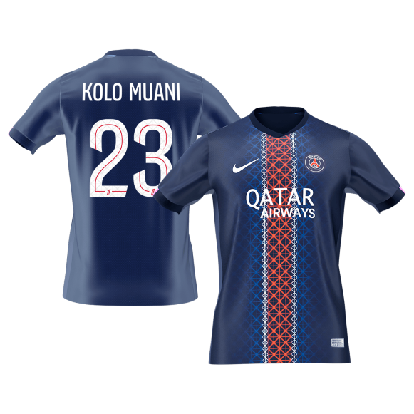 Męska Koszulka Domowa PSG KOLO MUANI #23 2025/26 [PREMIUM]