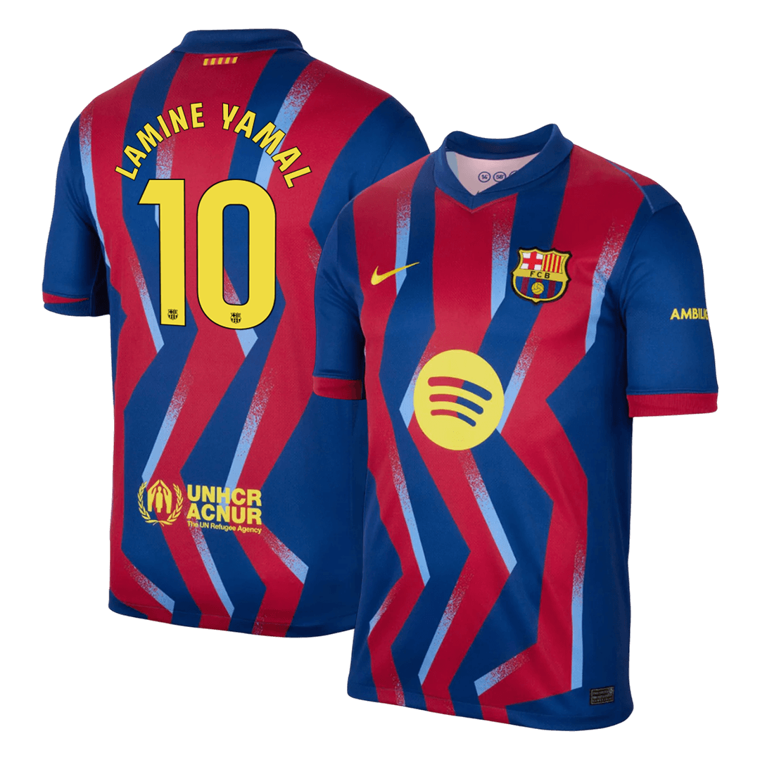 Męska Koszulka Czwarta Wyjazdowa Barcelona LAMINE YAMAL #10 2025/26
