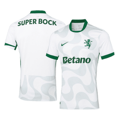 Męska Alternatywna Koszulka Sporting CP 25/26 Biała - Topowe Koszulki Pilkarskie Sklep Internetowy
