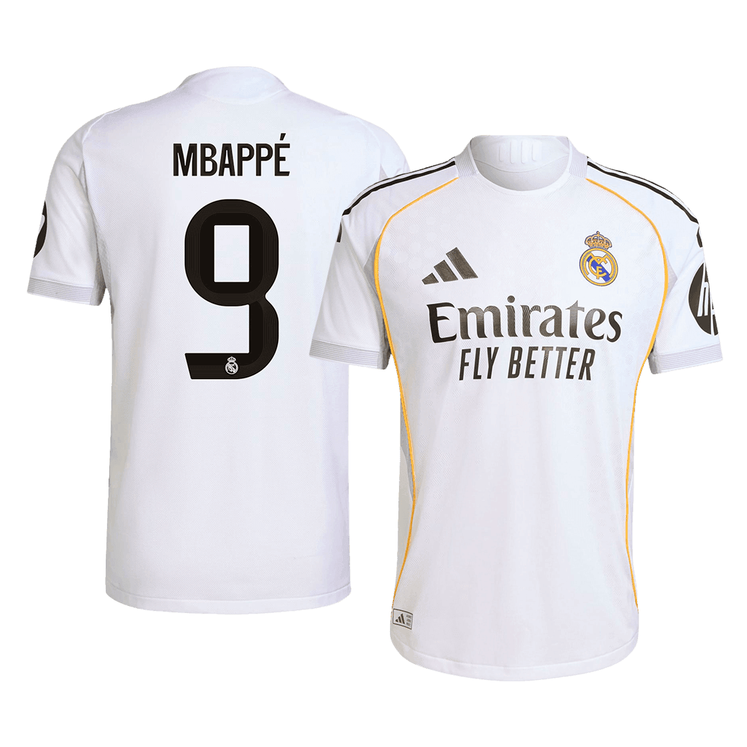 Męska Koszulka Domowa Real Madryt MBAPPÉ #9 Wersja Piłkarska 2025/26 - Slim Fit - Topowe Koszulki Pilkarskie Sklep Internetowy