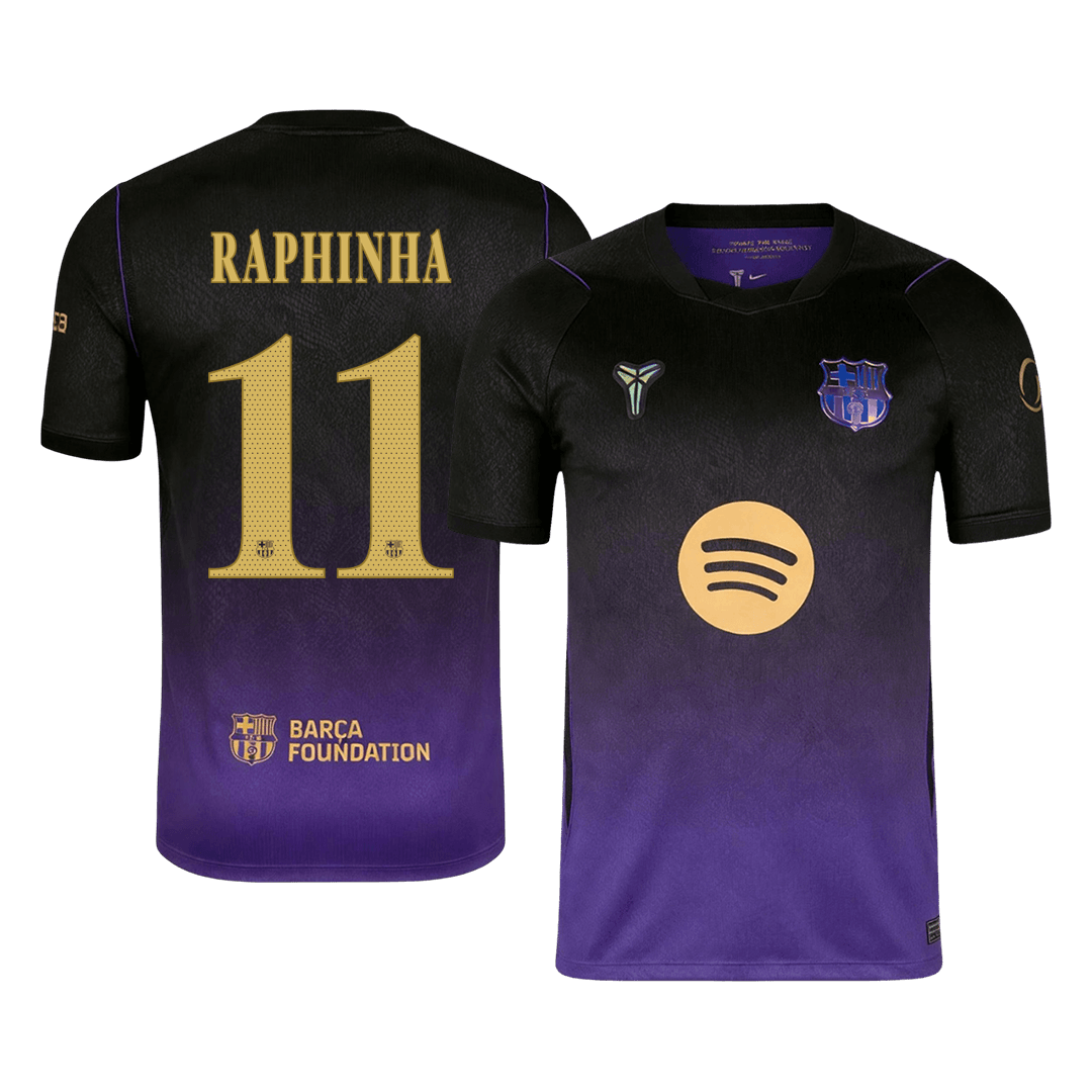 Męska wyjazdowa koszulka FC Barcelony 2026/27 – RAPHINHA #11 (UCL)