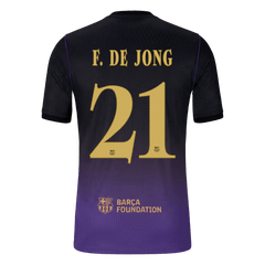Męska wyjazdowa koszulka FC Barcelony 2026/27 – F. DE JONG #21 (wersja zawodnicza, UCL)
