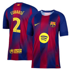 Męska Koszulka Domowa Barcelona CUBARSÍ #2 2025/26 - UCL - Topowe Koszulki Pilkarskie Sklep Internetowy