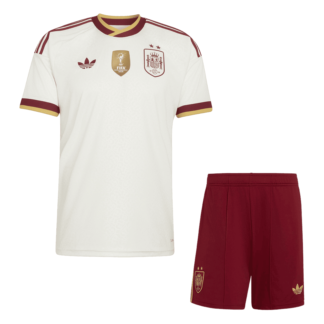 Dziecięcy zestaw Hiszpanii Champion Edition wyjazdowa - Mundial 2026