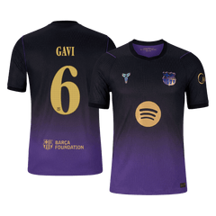 Męska wyjazdowa koszulka FC Barcelony 2026/27 – GAVI #6 (wersja zawodnicza, UCL)